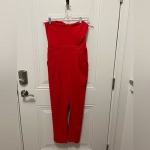 Red Express jumpsuit size 6
